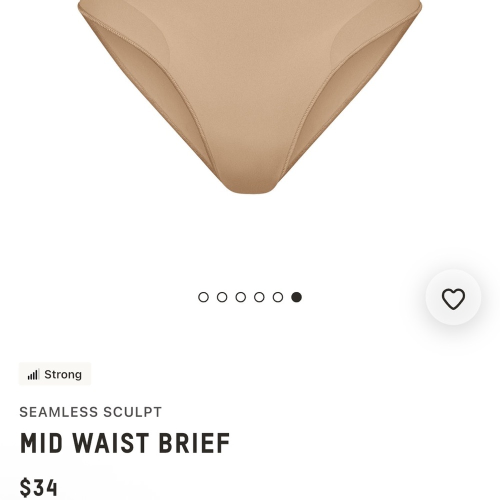 Skims seamless sculpt mid waist brief - Picture 4 of 4